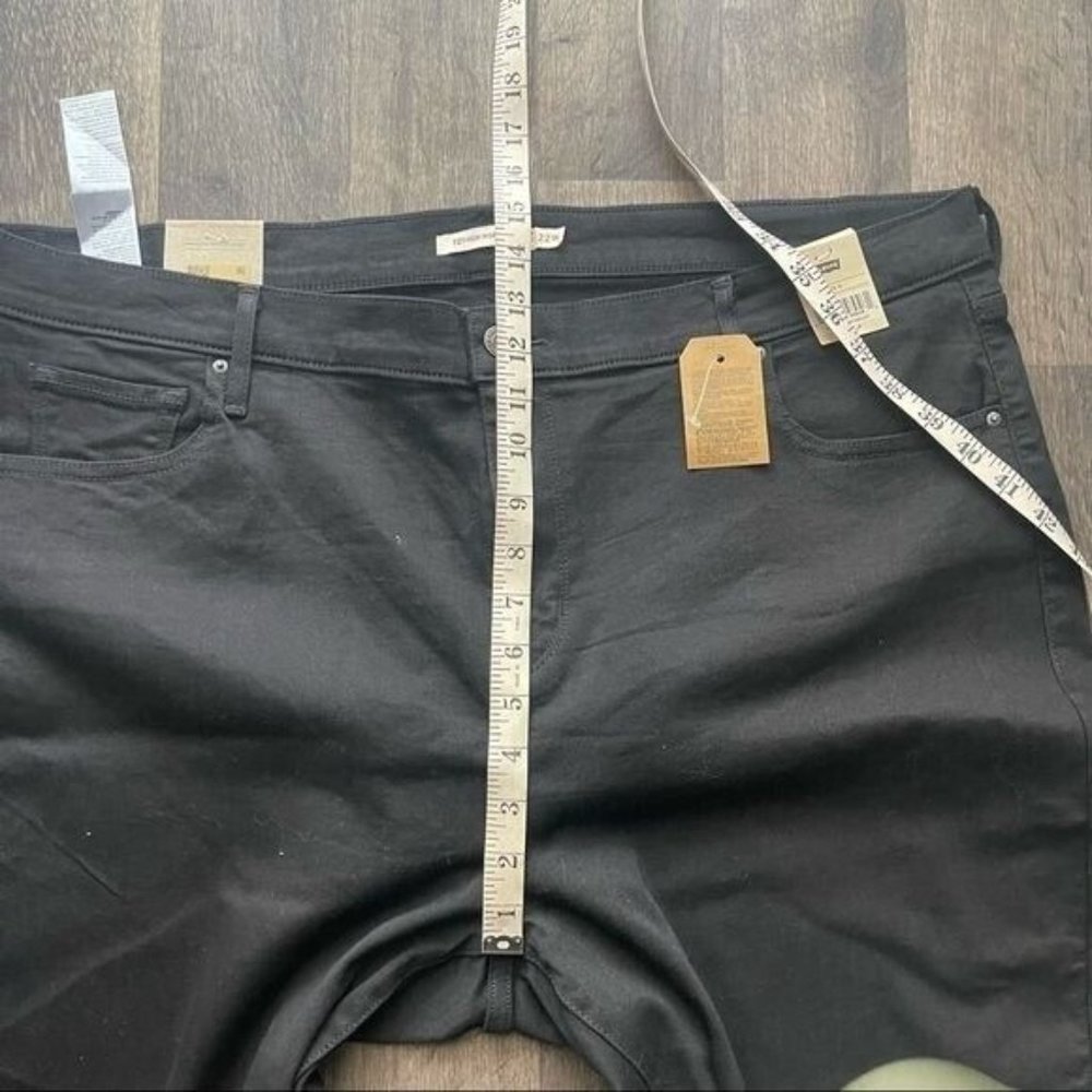 Levi's Black 721 High Rise Skinny Jeans Size 22W - Picture 6 of 9